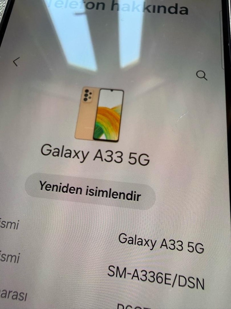Samsung Galaxy A33 5G 128 GB 6 RAM Yurt içi Cihaz Faturasıyok - 5