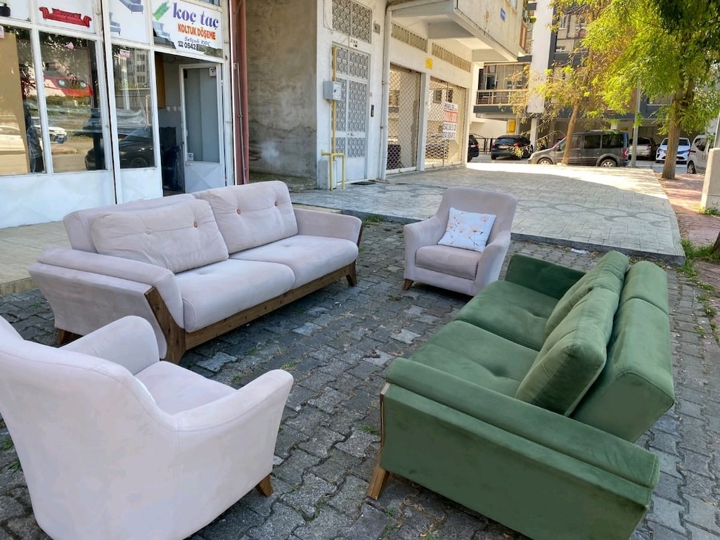 KOLTUK TAKIMI+ KONSOL + MASA SANDALYE+ AYNA SÜPER ÜRÜNLER TEMİZ - 7
