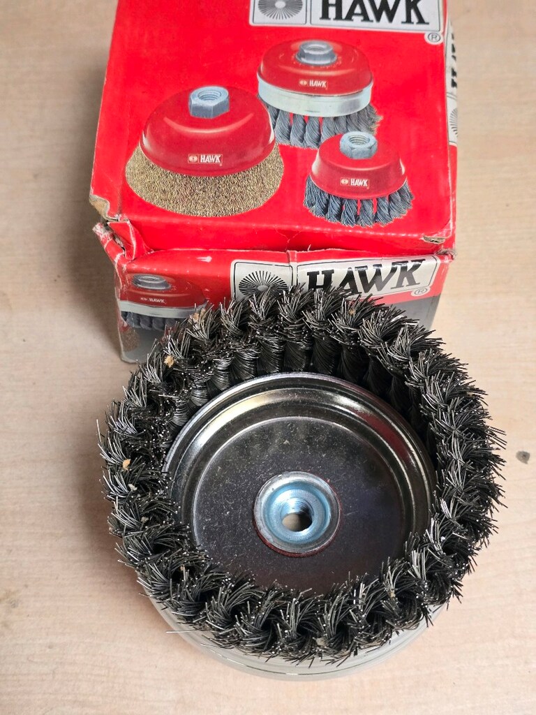 Burma çanak tel fırça Hawk 125mm m14 - 6
