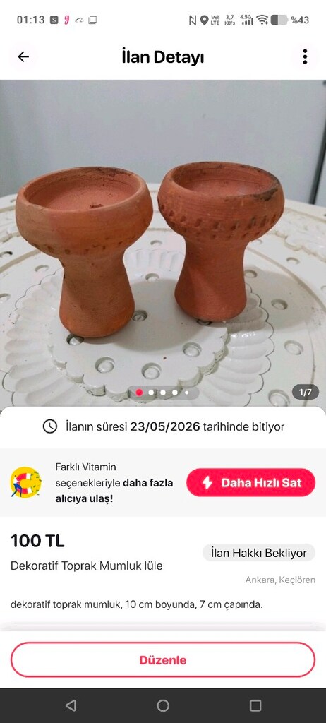 Dekoratif Kristal, Ferforje ve Toprak Küp Ürünler - 6