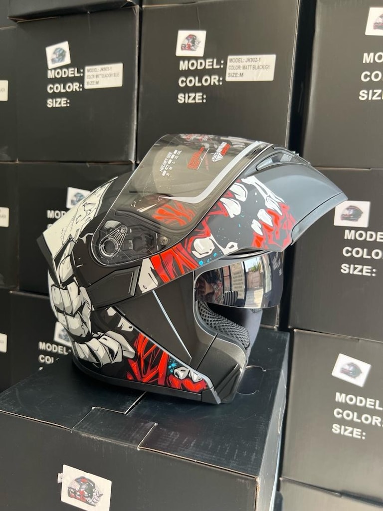 kask çene açılır sıfır - 5