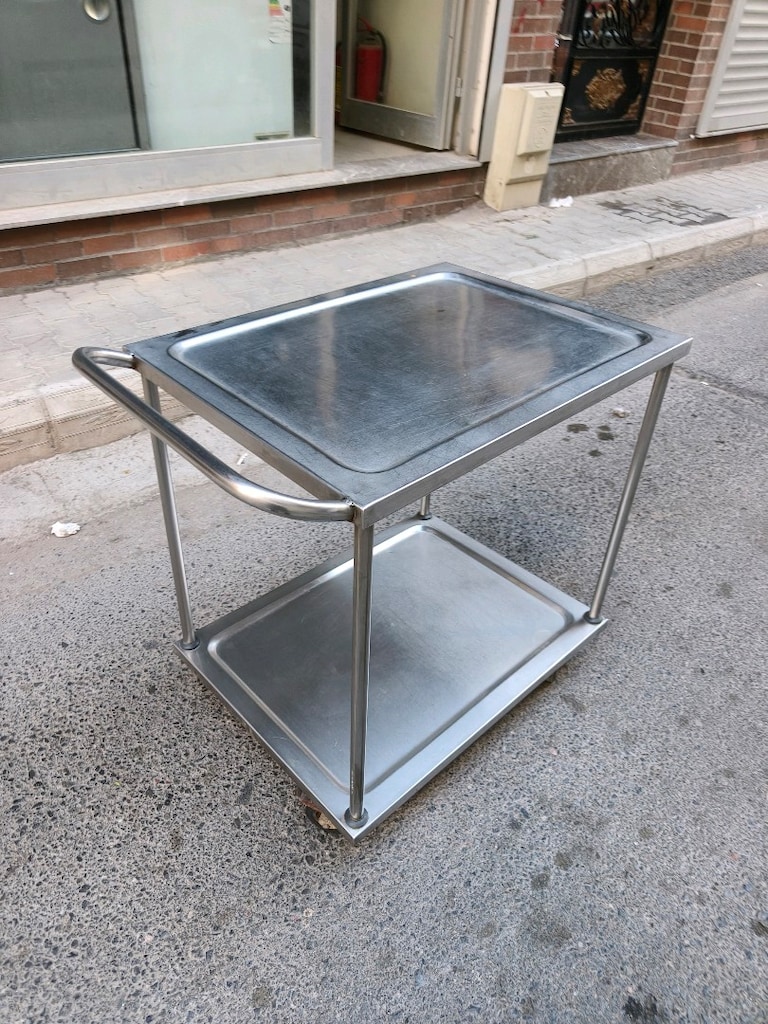 krom servis arabası - 2