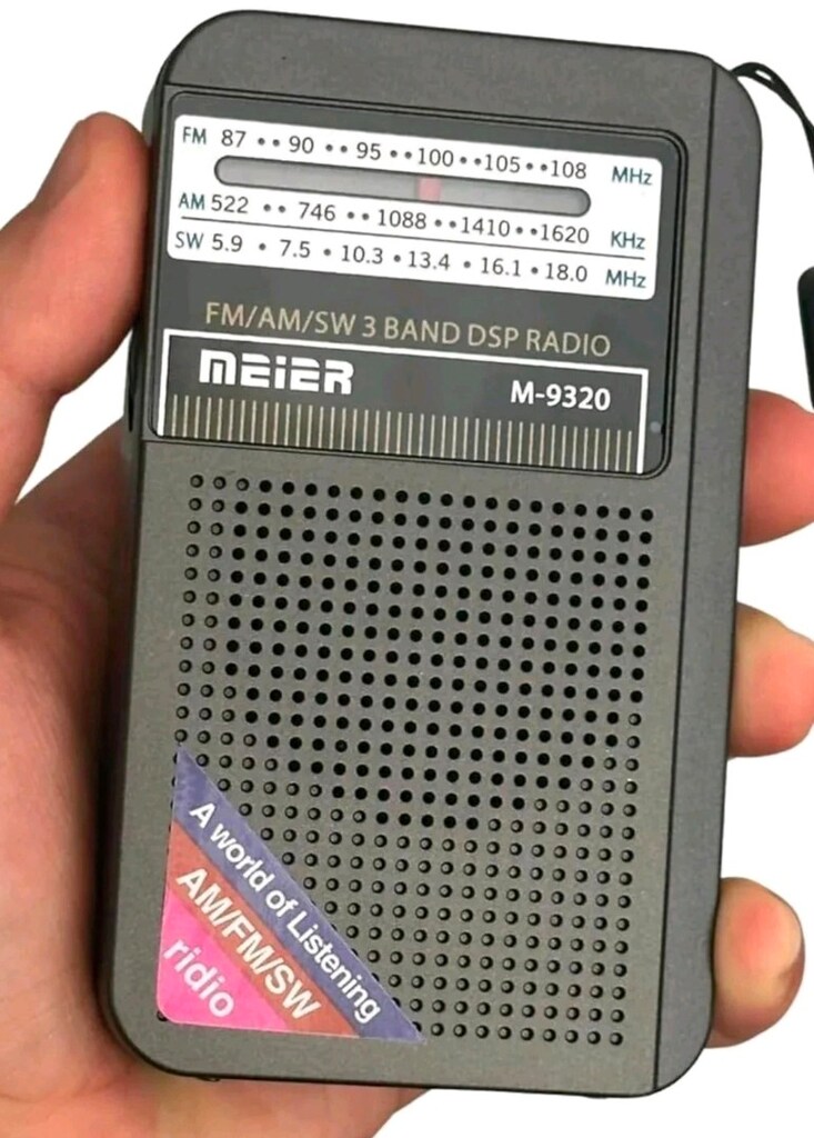 MEİER M-9320 MİNİ ŞARJLI EL RADYOSU - 2