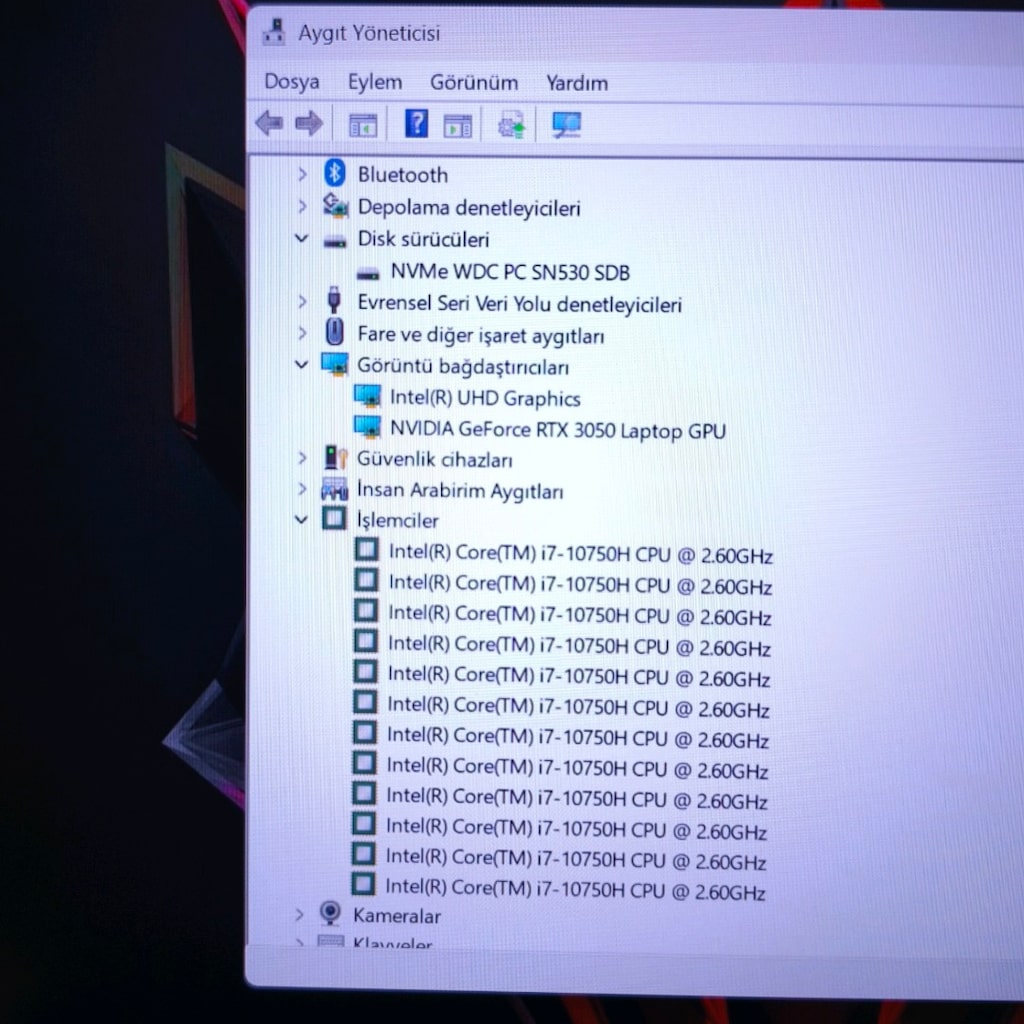 ACER GAMİNG / RTX3050 / 144 HZ / 16 RAM / 500 SSD / 17.3" BÜYÜK EKRAN - 12
