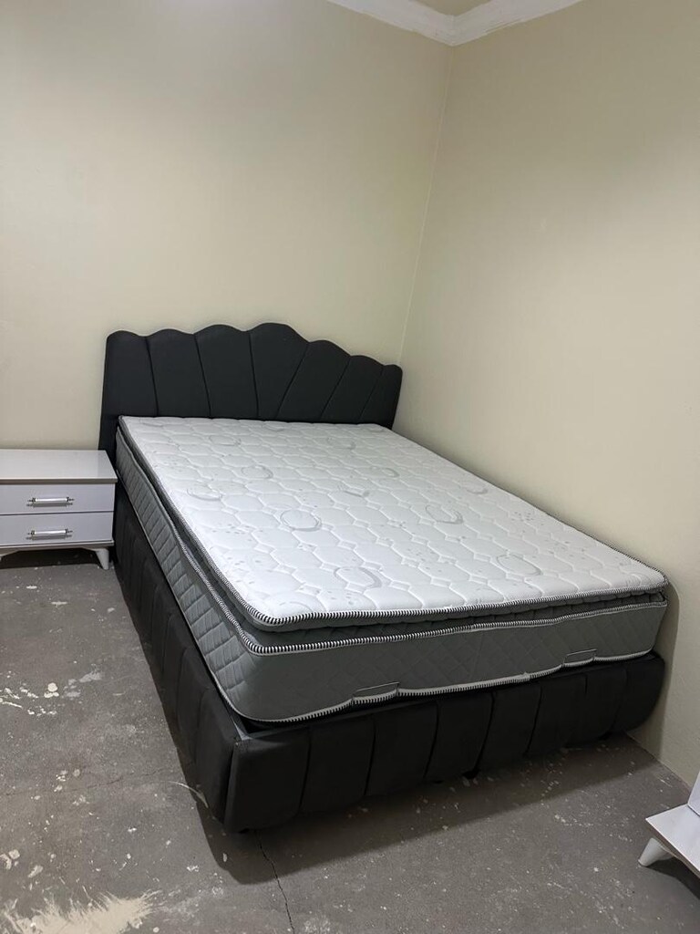 ultra lüks komple mdf yatak odası takımı yatak baza dahil takıma - 8