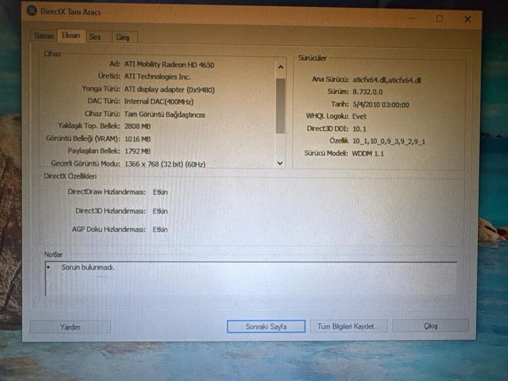 SAMSUNG R520 LAPTOP PC DIZUSTU BILGISAYAR - 4