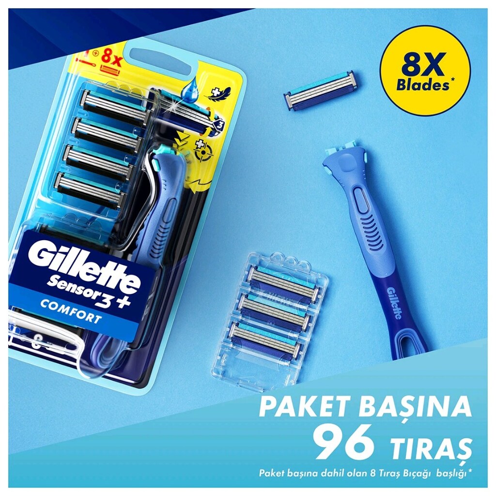 Gillette Sensor3 Yedek Traş Bıçağı (4 kutu) - 8