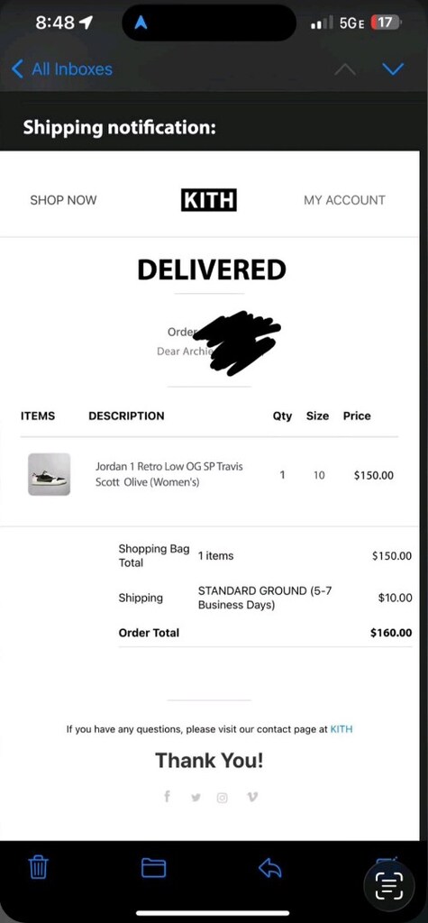 Air Jordan 1 Low Travis Scott Olive (W) 42 - 15