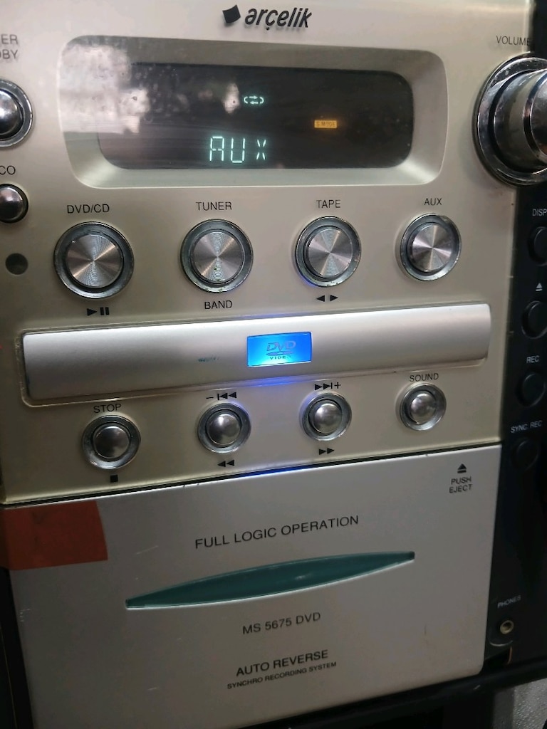 ARCELİK MÜZİK SETİ AUX RADYO DVD SAĞLAM ÇALIŞIYOR SESSİ VE BASİ ÇOK MÜ - 10
