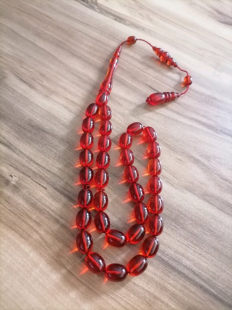 Ateş Kehribar Tesbih - 3