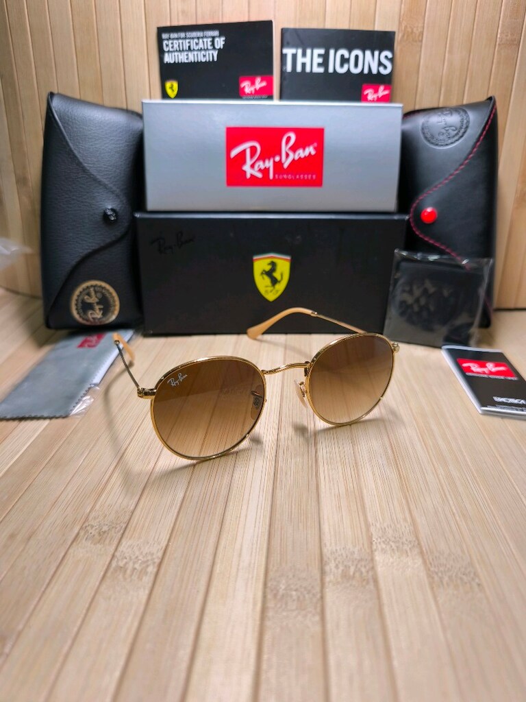 RayBan 3447 Klasik Parlak Kahverengi unisex Güneş Gözlüğü orj.