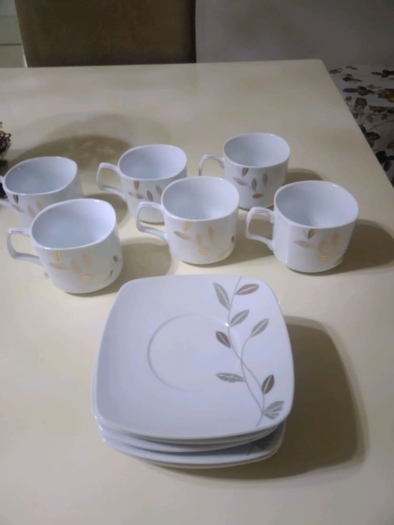 Porblanche 6 kişilik Nescafe Bardak ve Tabak - 3