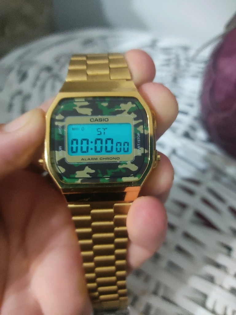Orjinal CASIO A168WEGC Electroluminescence Saat - 6