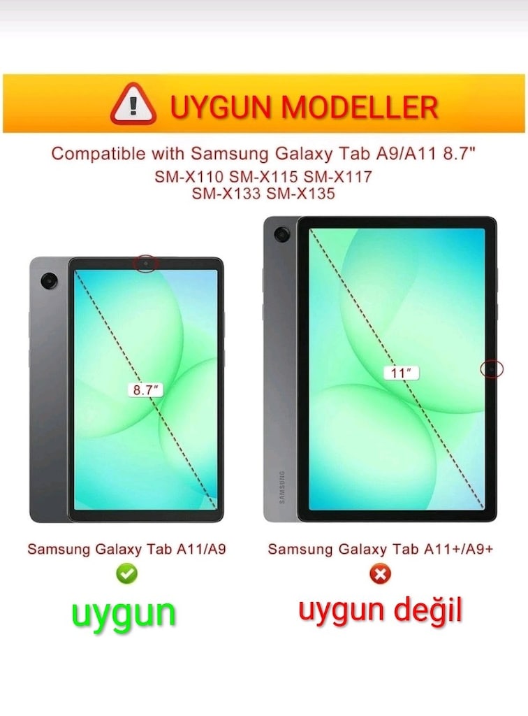 Samsung Galaxy tab A11 8.7 inç tablet Kılıfı (sıfır) - 3