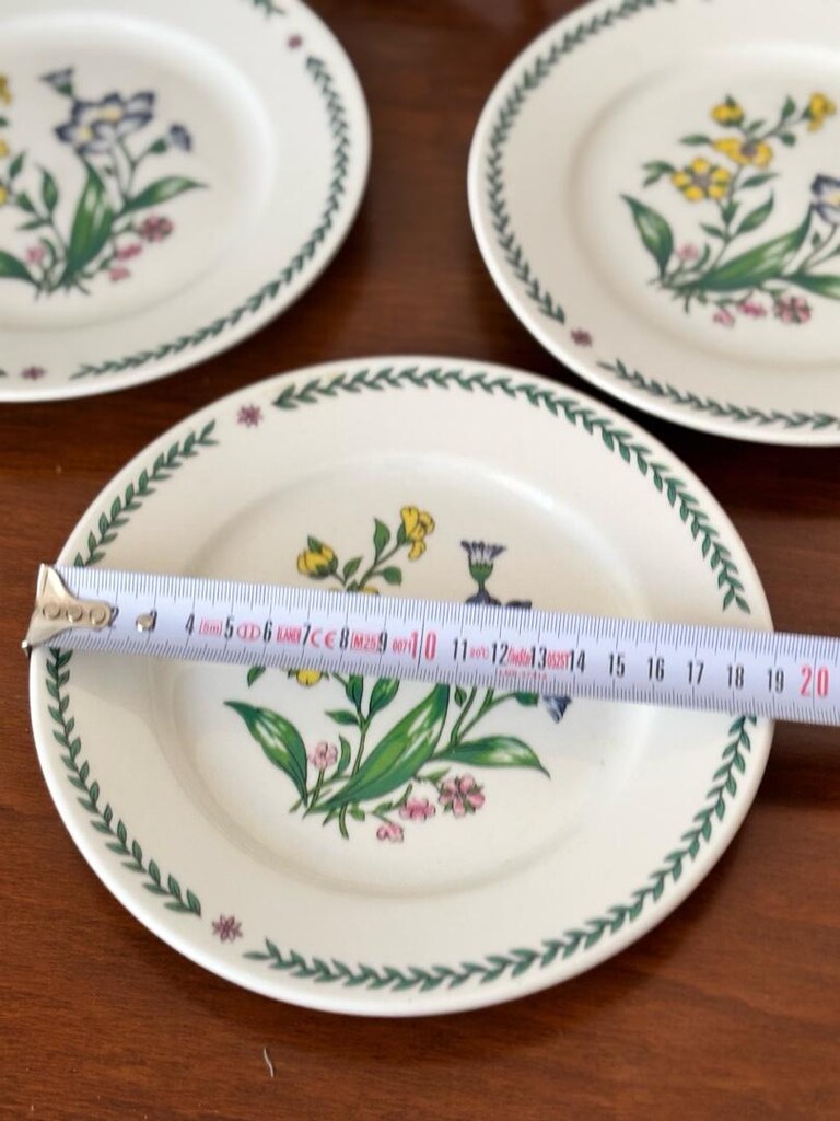 Vintage Çin Porselen Pasta Tabağı - 4