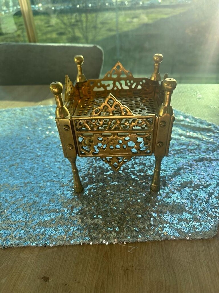 Antika Konak Bronz Kahve Mangalı - 2