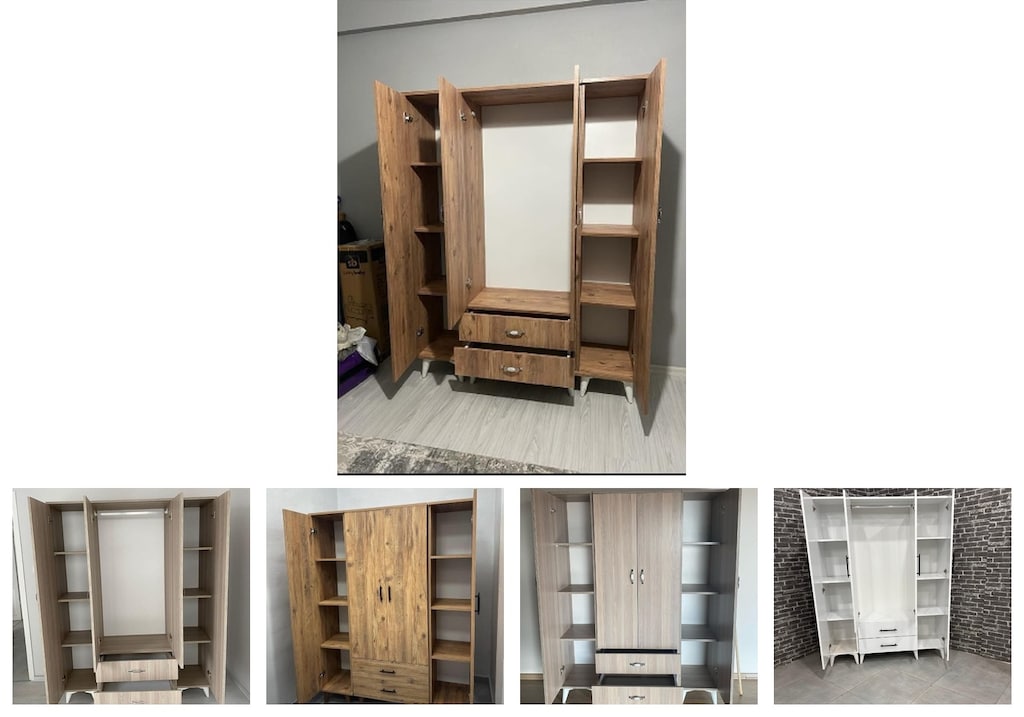 4 kapaklı elbise dolabı ypbtbbsdss - 2