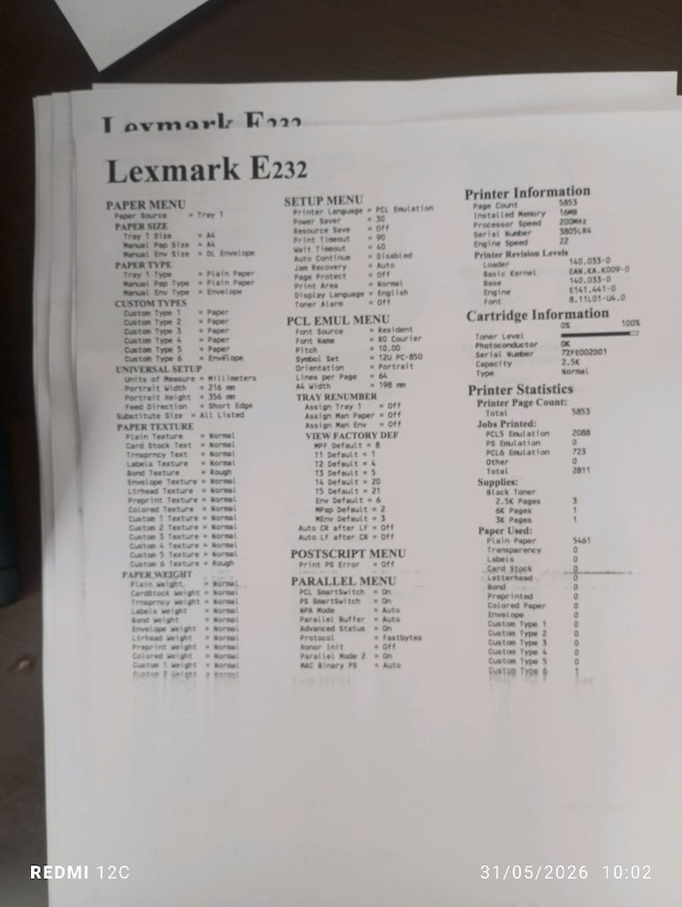 lexmark e232 lazerli yazıcı - 7