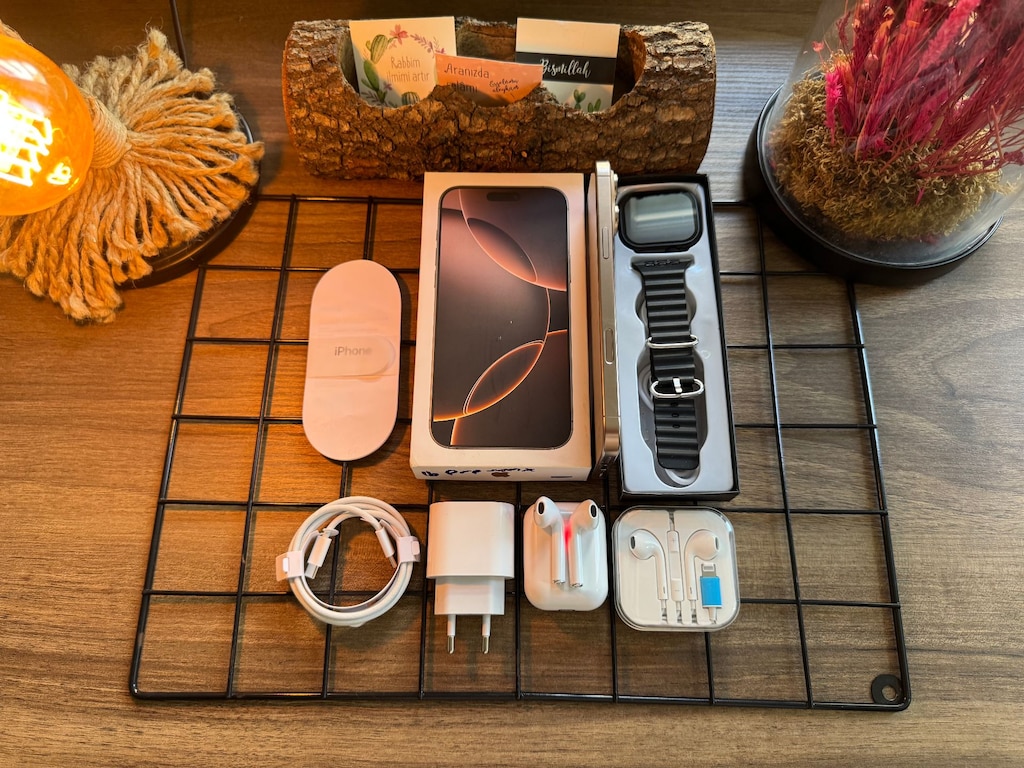 GARANTİLİ İPHONE 16 PRO DESERT TİTANİUM - 6
