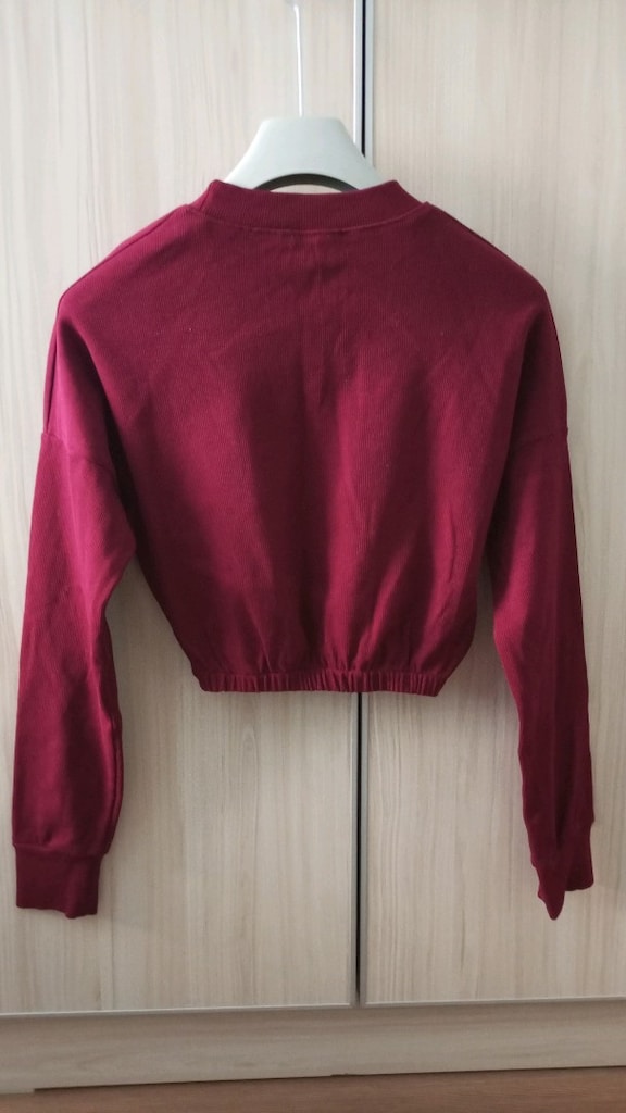 Bordo Crop Sweatshirt - 2