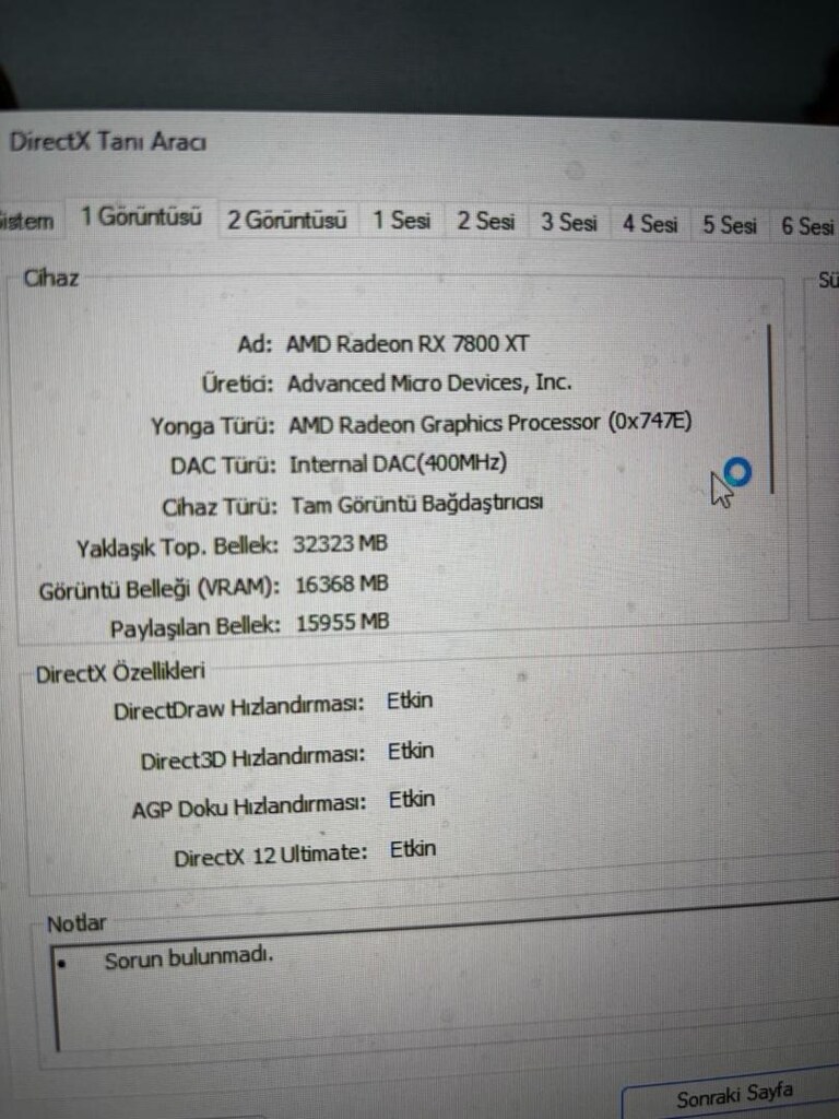 AMD SAPPHİRE RX7800XT EKRAN KARTI SATILIK ACİL - 4