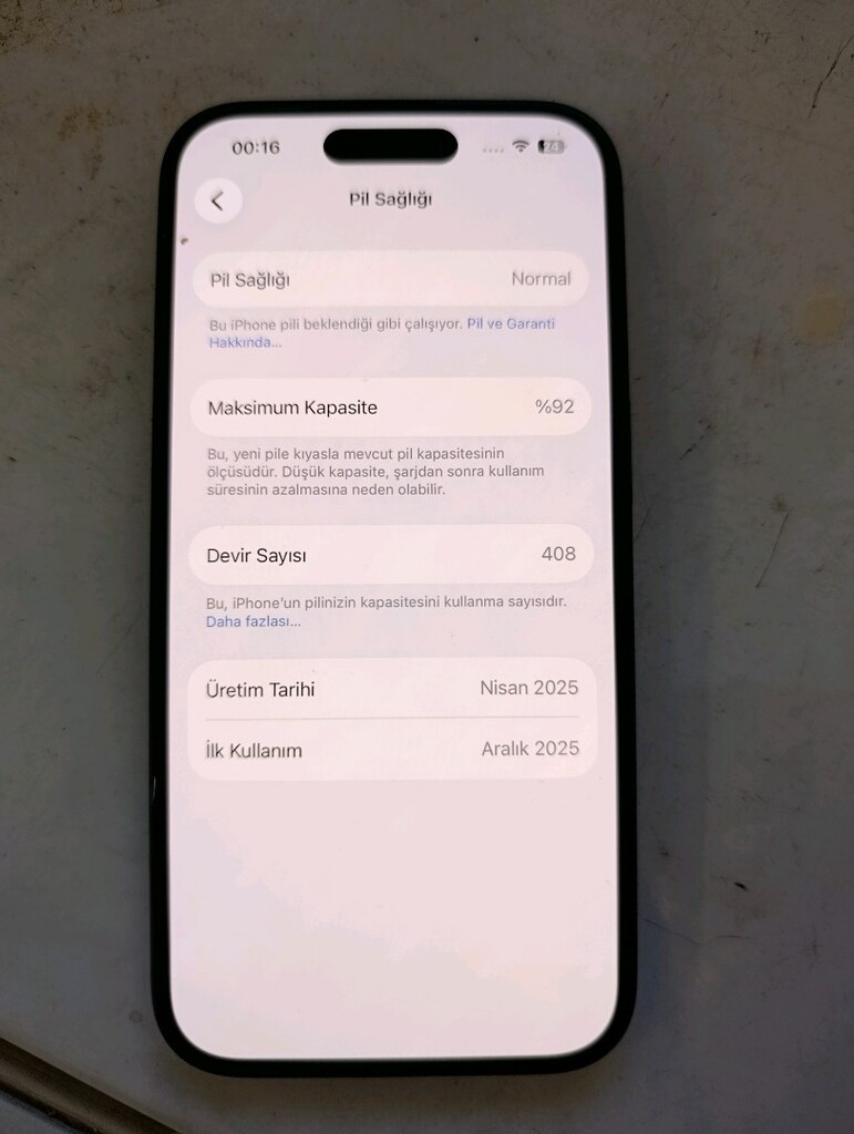 İPHONE 16 YD 128 GB HATASIZ - 2