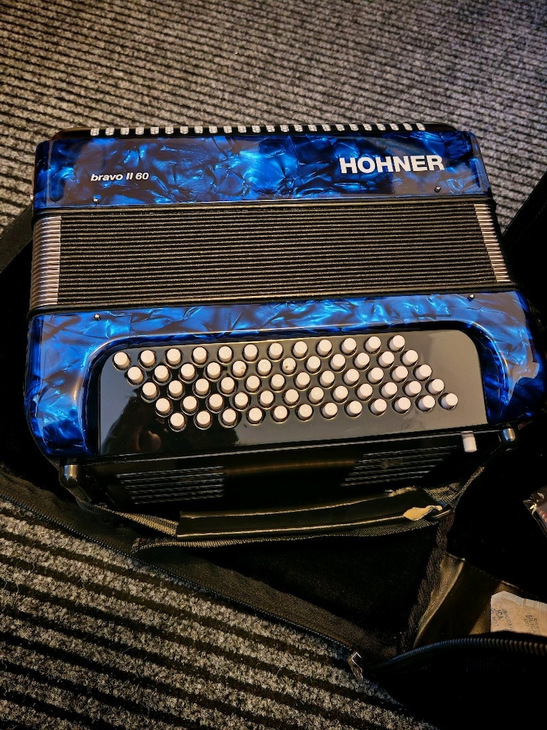 Hohner Bravo II 60 Dark Blue | Sıfır Ayarında | Orijinal Çantalı - 8