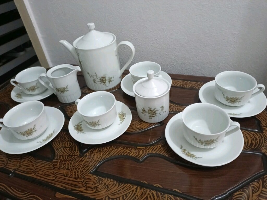 Antika porselen çay takımı - 2