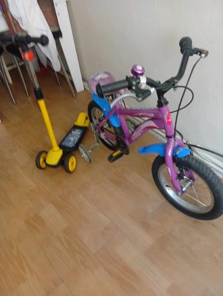 çocuk bisikleti 14 jant ve scooter - 2