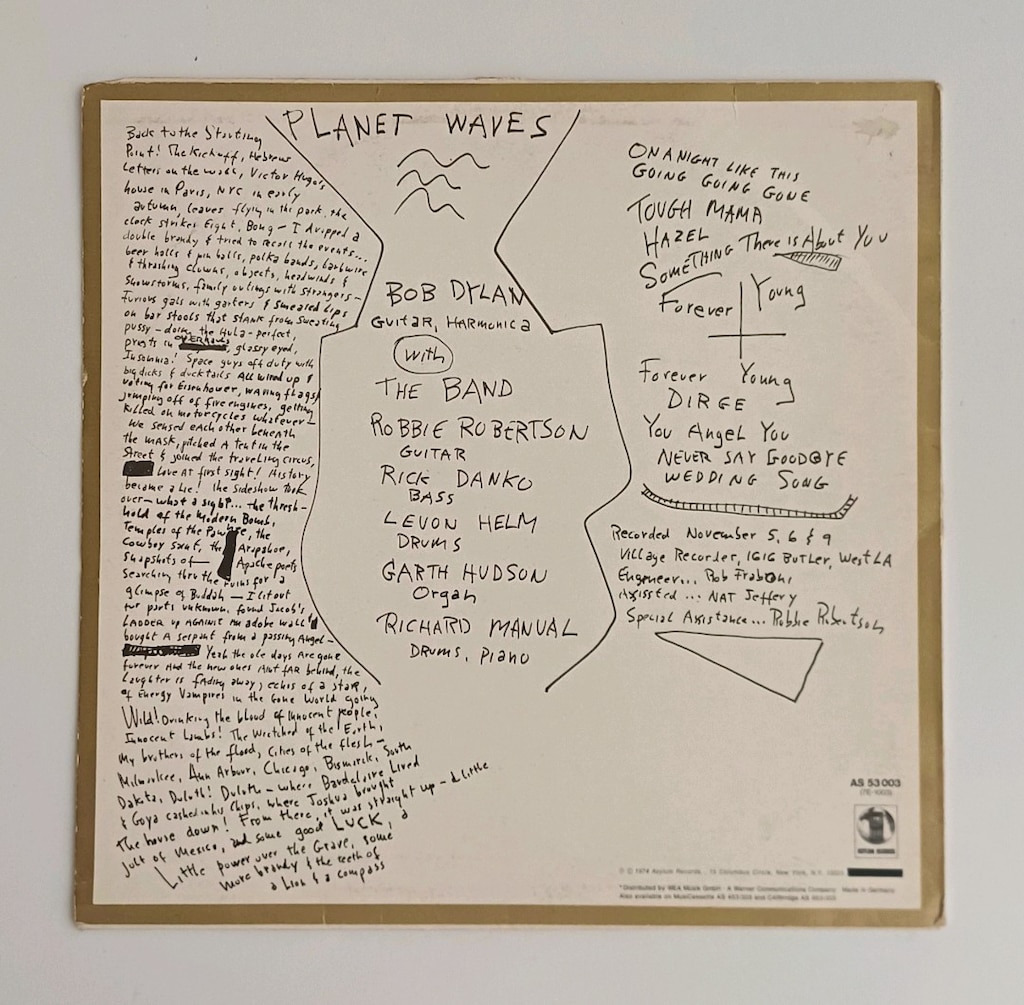BOB DYLAN PLANET WAVES DÖNEM LP PLAK 33RPM - 2