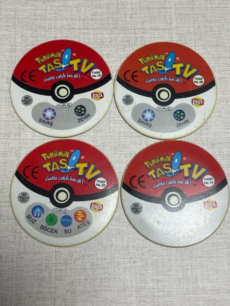 Nostajik Orijinal Pokémon TV Tasoları - Lay's - 2