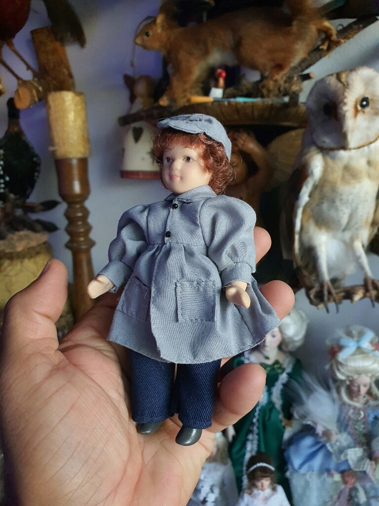minik porselen bebek biscuit vintage - 7