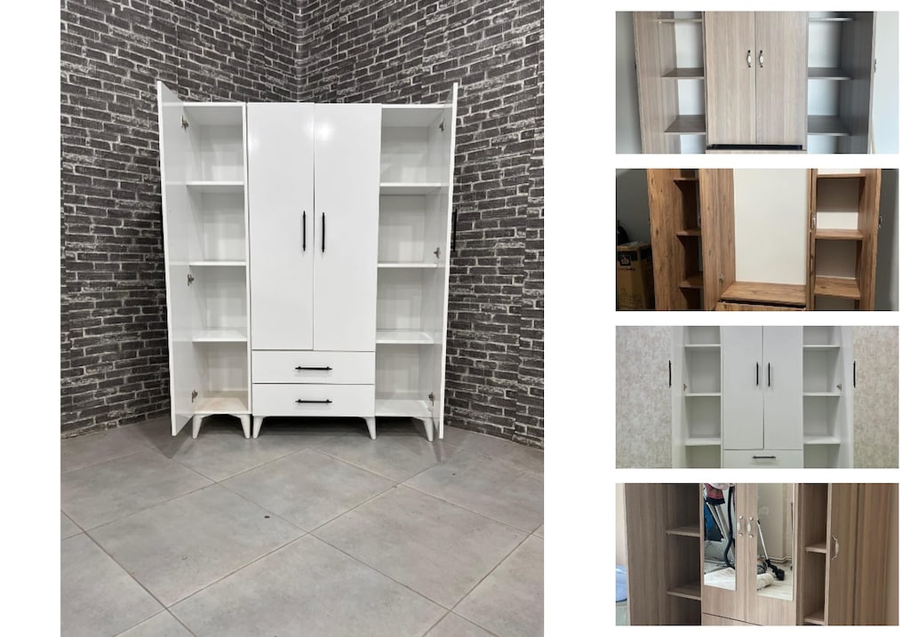 4 kapaklı elbise dolabı xlskzuwslb - 3