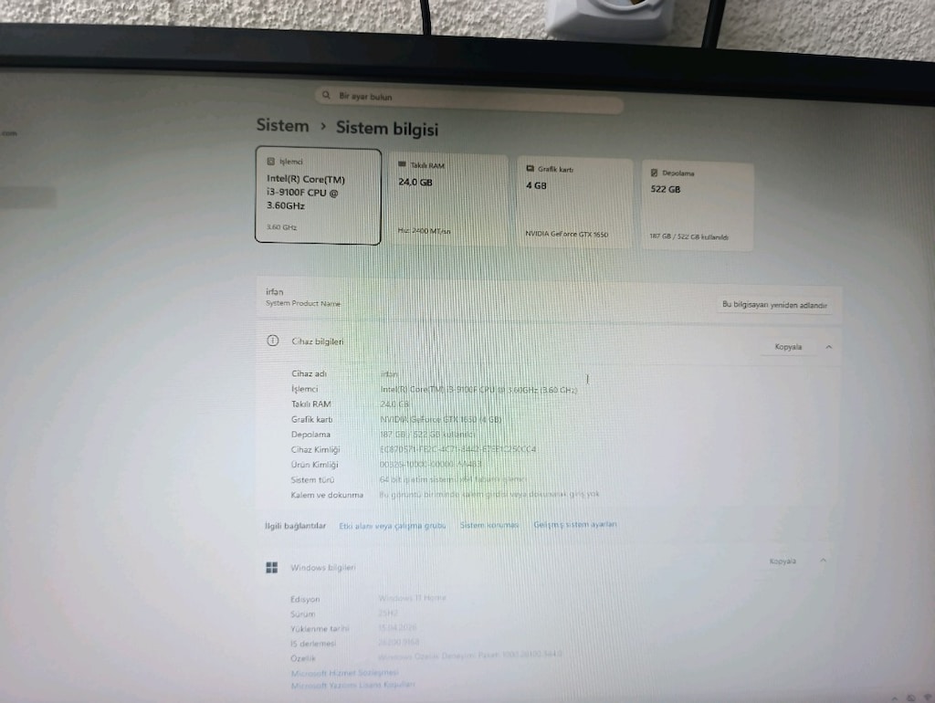UYGUN FİYATLI OYUNCU BİLGİSAYARI – GTX 1650 + 24 GB RAM – KAÇIRMA! - 4