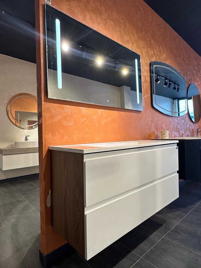 Seri Sonu Mat Beyaz Lake 120 cm Banyo Takım Seti - 4