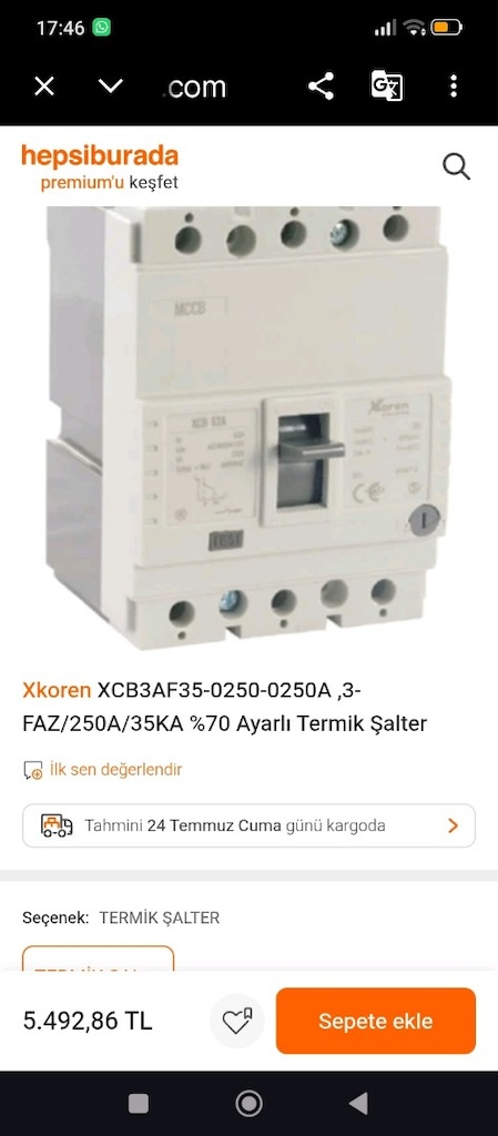 trifaze şalter - 3