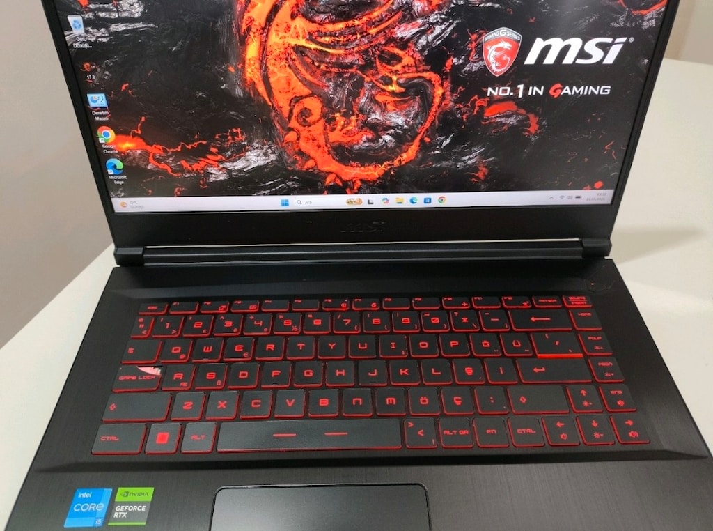 i5 12. Nesil MSI G@ming 16 GB RAM tam bir oyun canavarı laptop - 5