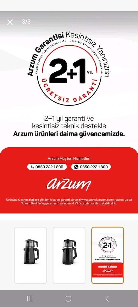 Arzum.cay makinesi - 5