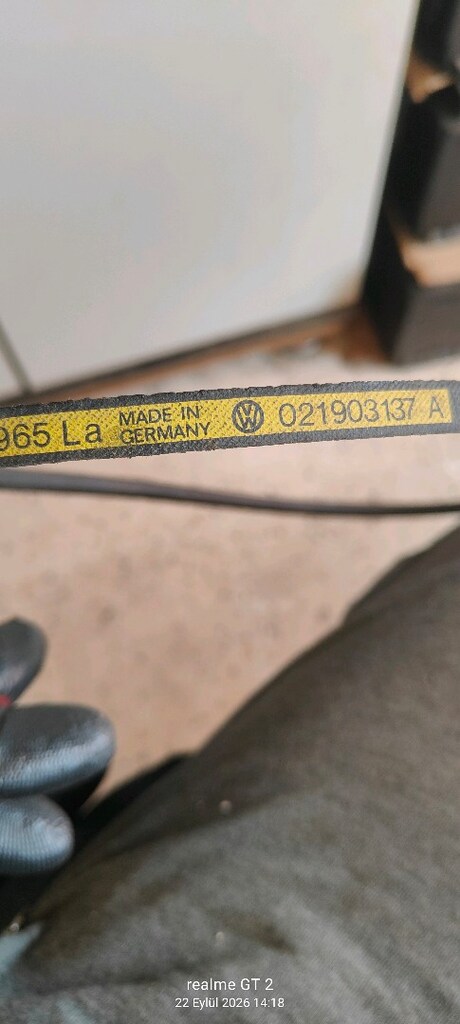 Orijinal Sıfır Optibelt V Kayışı - 9.5x965 La (VW / Porsche OEM) - 4