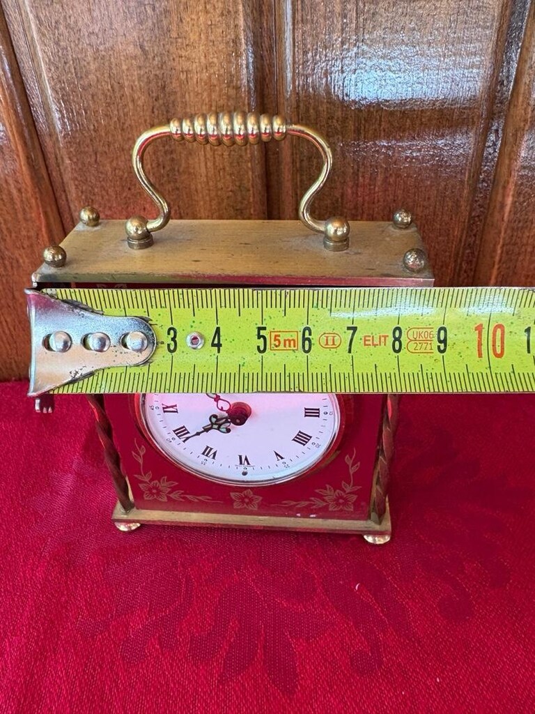 Kiple West Germany Vintage Kurmalı Masa Saati - Kusursuz Çalışır Durum - 13