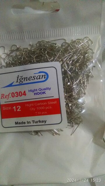 Düz Çapari iğnesi (1000'li)