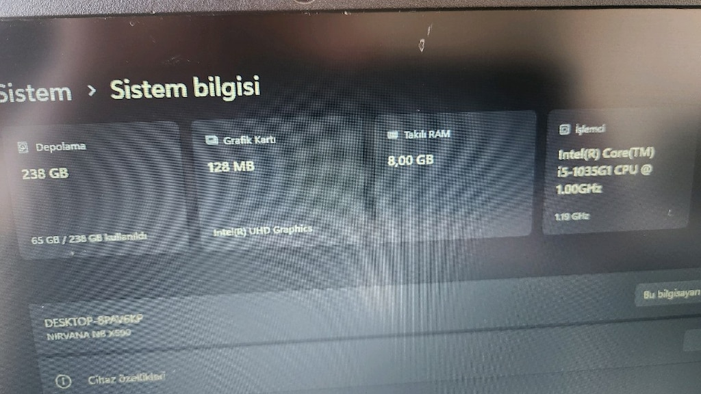 CASPER X500 10.NESİL İ5 LAPTOP - 8