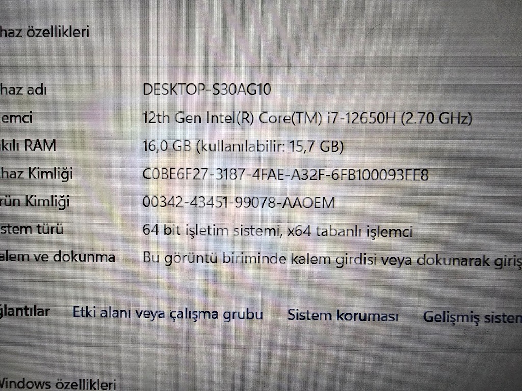 CASPER EXCALIBUR GAMMİNG I7 12TH RTX3050 - 4