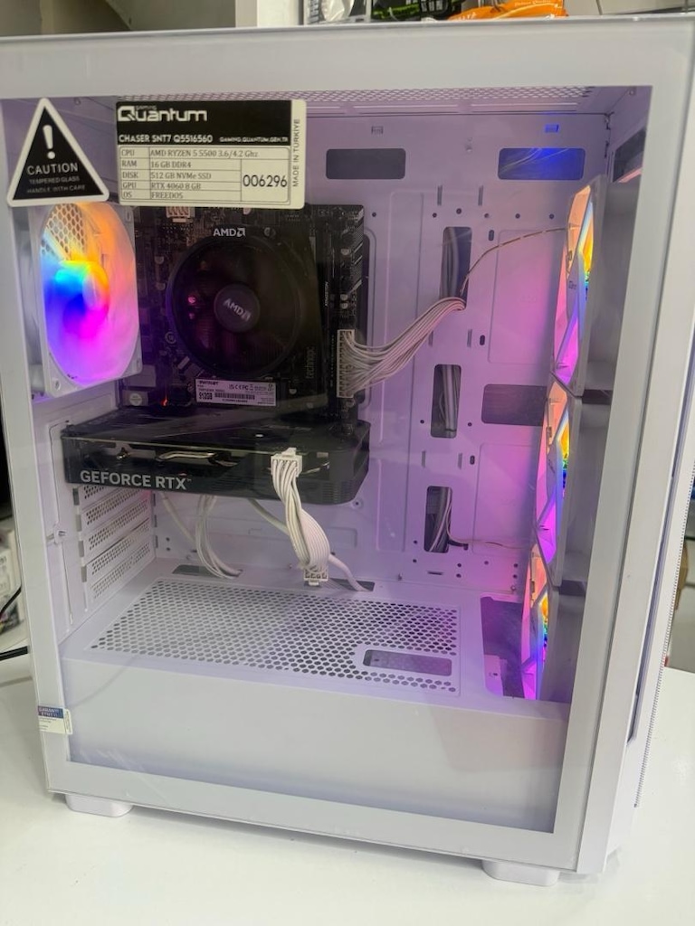 20 AY GARANTİLİ GAMİNG MASAÜSTÜ BİLGİSAYAR AMD RYZEN 5 ~ ASUS RTX 4060 - 7