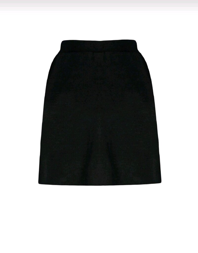 Curve Siyah Mini Triko Şort Etek – Trendyol L (40) - 7