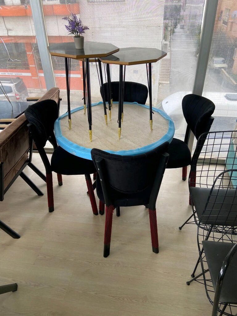 lüks yemek masası takımları mutfak ve oturma odasına uygun modeller - 4