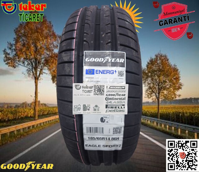 185 65 14 GOODYEAR EAGLE SPORT 2#Mevsimlik Lastik# Teker Ticaret