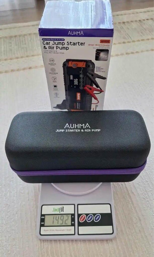 Auhma A9955 16000mAh Araç Akü Takviye Cihazı ve Hava Kompresörü - 2