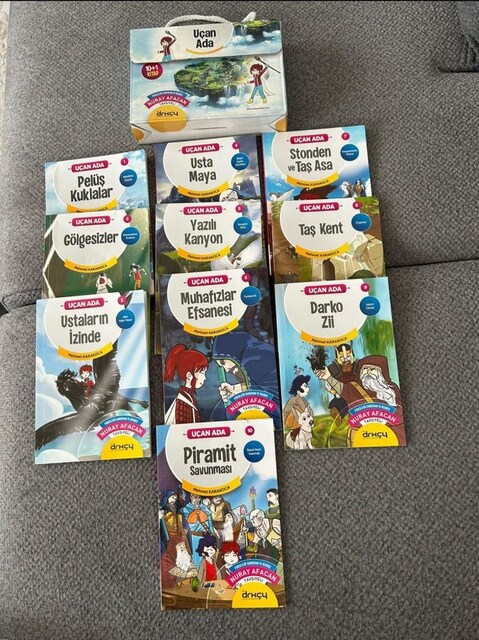 Uçan ada 10 set kitap ilkokul hikaye