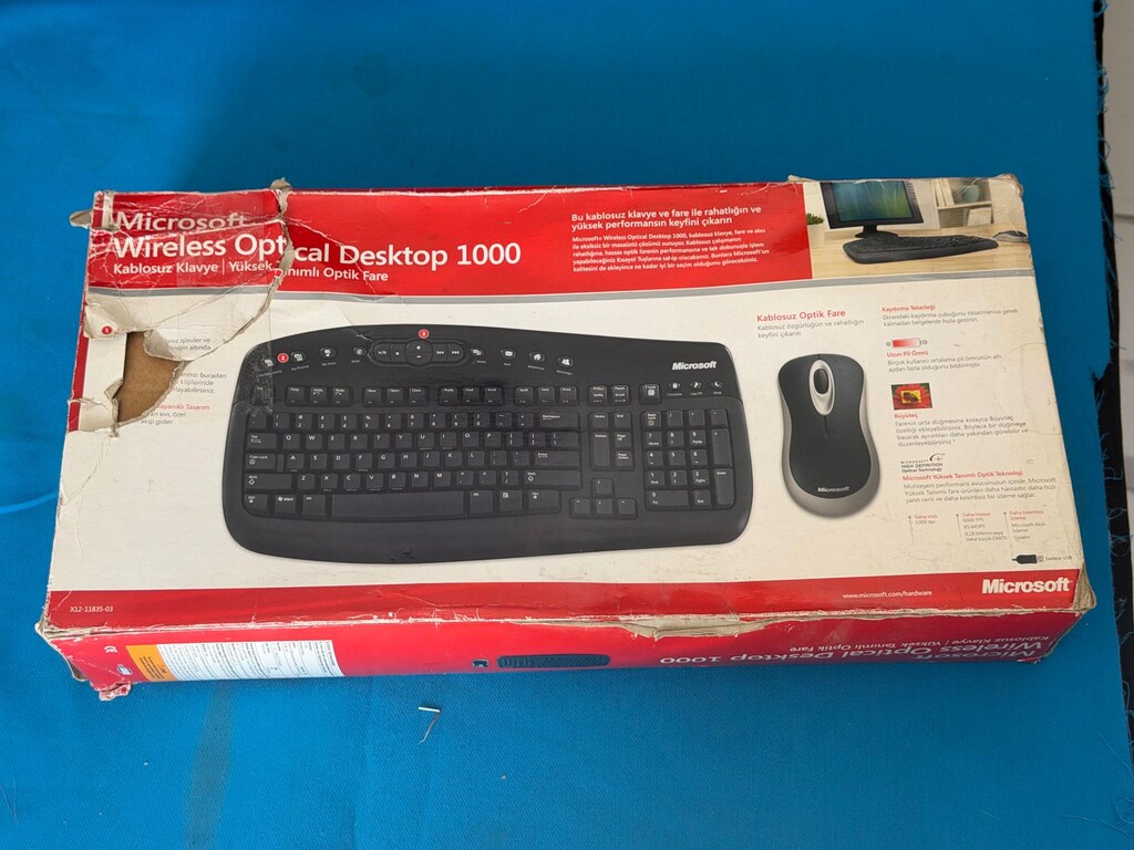 Microsoft Wireless Optical Desktop 1000 (Sıfır Kullanılmamış) - 2